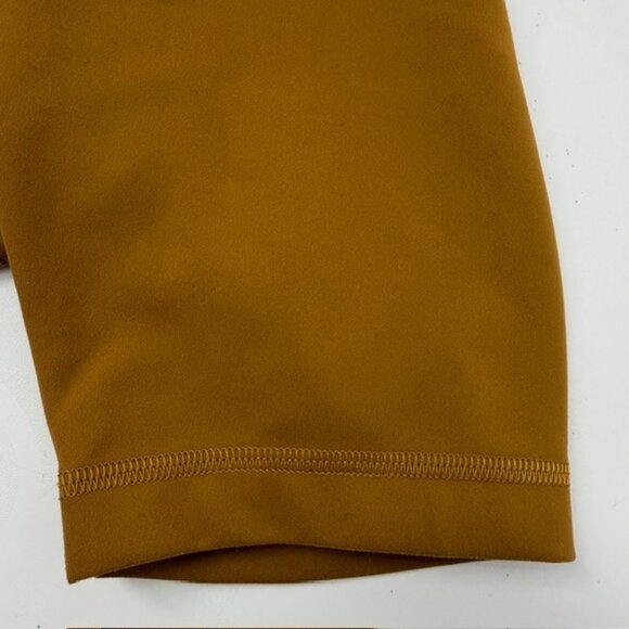 LULULEMON Align High Rise Compression Shorts Gold Spice Sz 0 - Picture 5 of 9